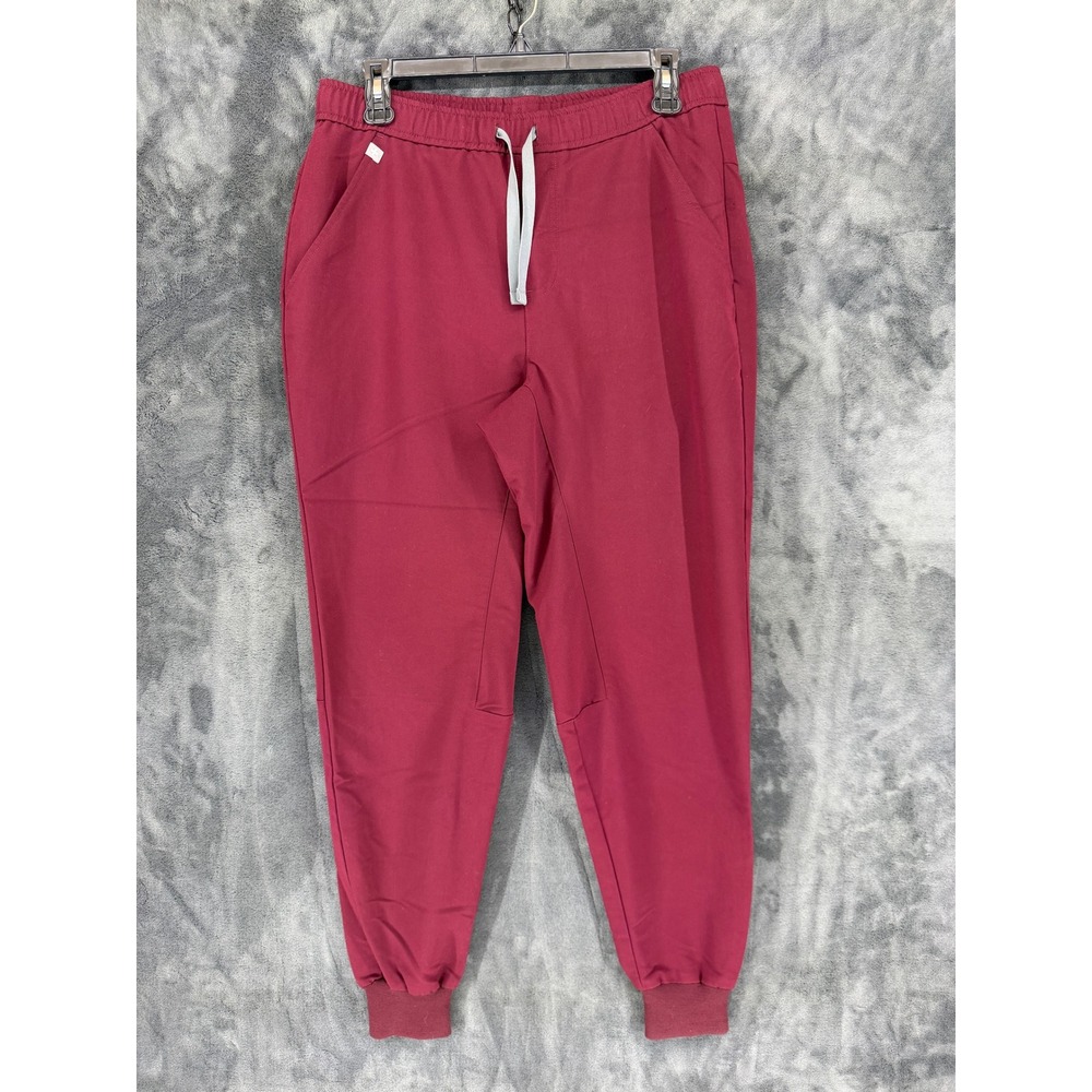 FIGS Technical Collection Jogger Scrub Pants Mens‎ Medium Burgundy MXXSW2004
